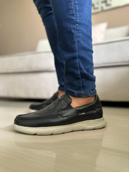 MOCASIN PARA HOMBRE EN CUERO NEGRO | REF MISSOURI