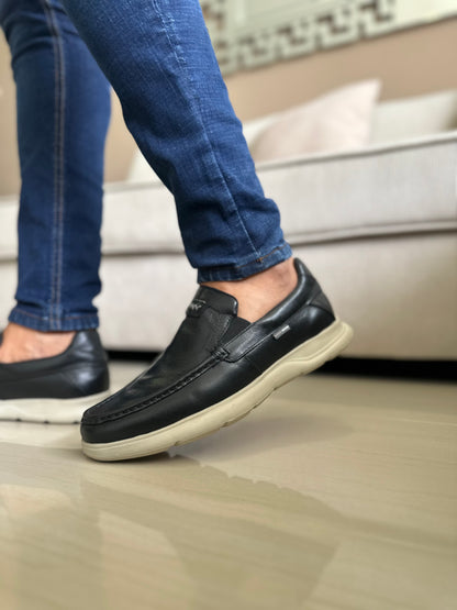MOCASIN PARA HOMBRE EN CUERO NEGRO | REF MISSOURI