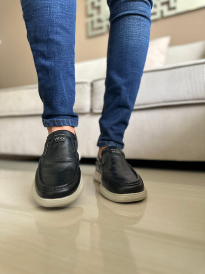 MOCASIN PARA HOMBRE EN CUERO NEGRO | REF MISSOURI