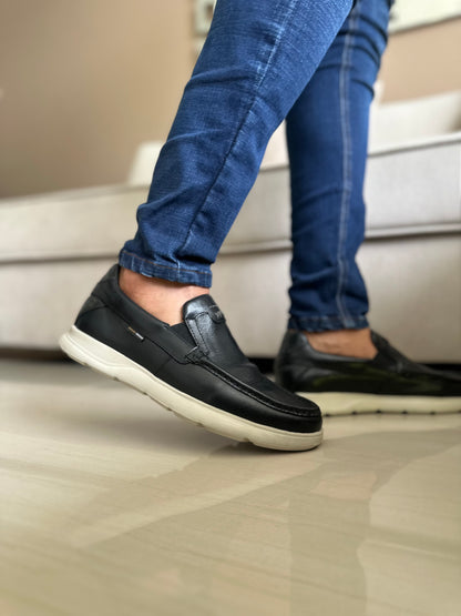 MOCASIN PARA HOMBRE EN CUERO NEGRO | REF MISSOURI