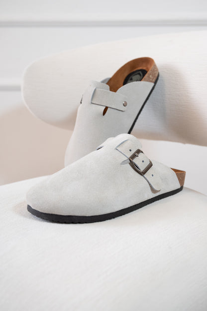 ZUECO PARA HOMBRE EN CUERO CARNAZA HUESO | REF: RAVELLO 77