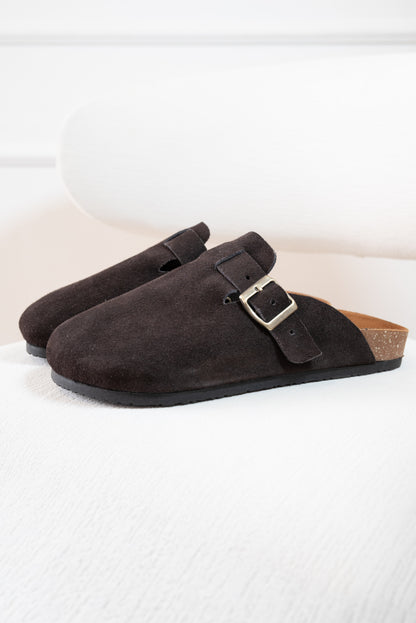 ZUECO PARA HOMBRE EN CUERO CARNAZA CAFE | REF: RAVELLO 77