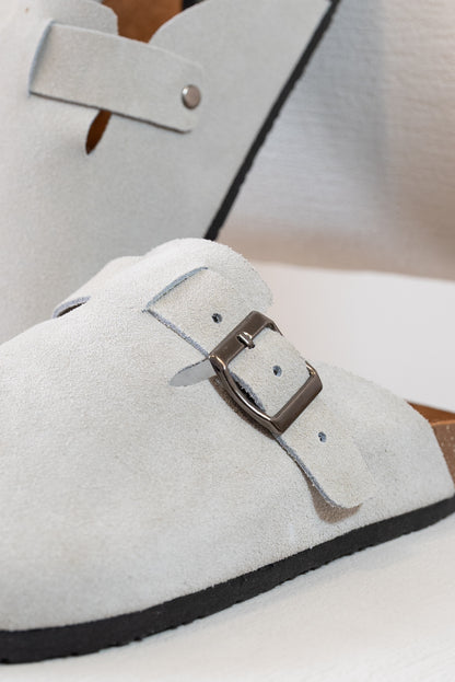 ZUECO PARA HOMBRE EN CUERO CARNAZA HUESO | REF: RAVELLO 77