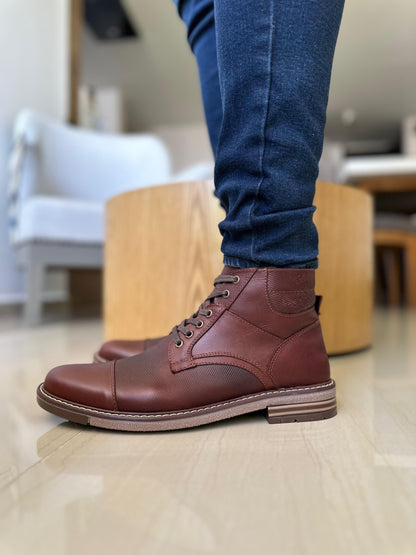 BOTAS ROSS EN CUERO COÑAG PARA HOMBRE / VRO -