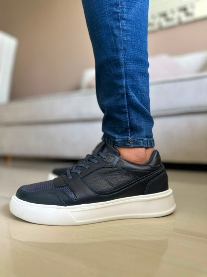 TENIS PARA HOMBRE EN CUERO AZUL | REF OKLAHOMA
