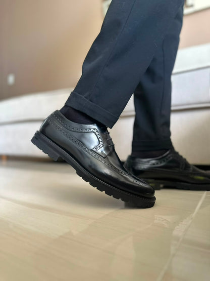 ZAPATOS ELEGANTES EN CUERO NEGRO | REF GALES