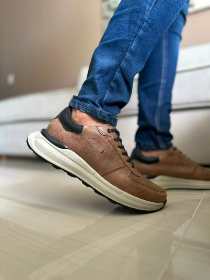 TENIS PARA HOMBRE EN CUERO CREMA | REF PENSILVANIA