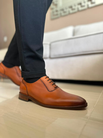 ZAPATO ELEGANTE PARA HOMBRE EN CUERO MIEL | REF WASHINGTON