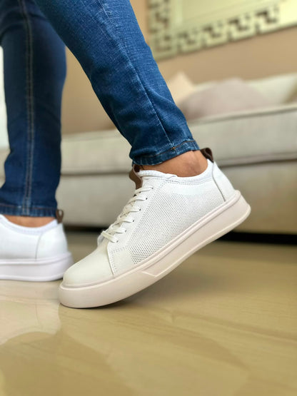 TENIS PARA HOMBRE EN CUERO BLANCO/ OTTAWA 3021