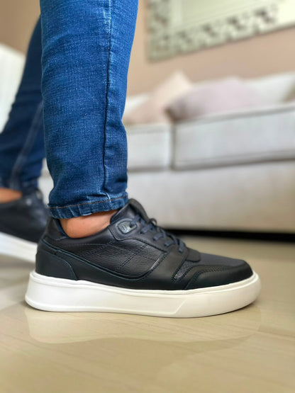 TENIS PARA HOMBRE EN CUERO AZUL | REF OKLAHOMA