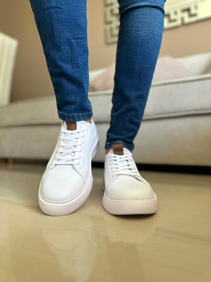 TENIS PARA HOMBRE EN CUERO BLANCO/ OTTAWA 3021