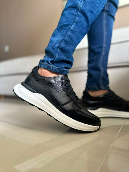 TENIS PARA HOMBRE EN CUERO NEGRO | REF PENSILVANIA