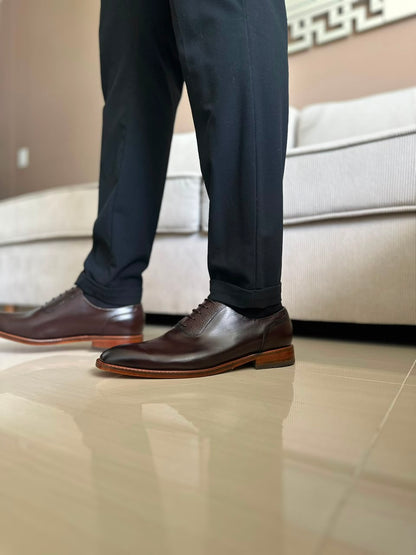 ZAPATO ELEGANTE PARA HOMBRE EN CUERO CAFE | REF WASHINGTON