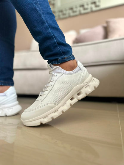 TENIS PARA HOMBRE EN CUERO BLANCO | REF OREGÓN 402