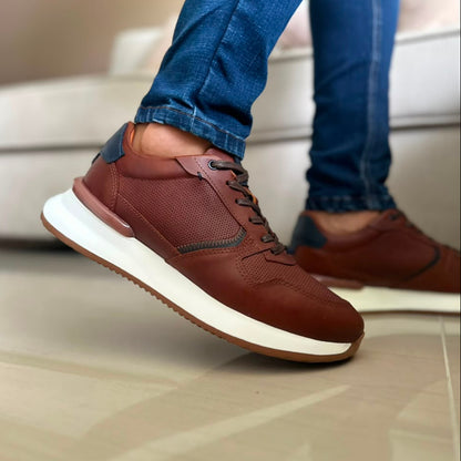 TENIS PARA HOMBRE EN CUERO MIEL | REF CONNECTICUT