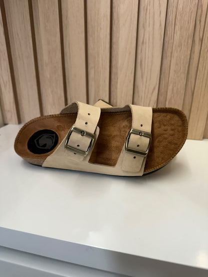 SANDALIAS PARA HOMBRE EN CUERO NOBUCK TALCO | REF: 55 FARID