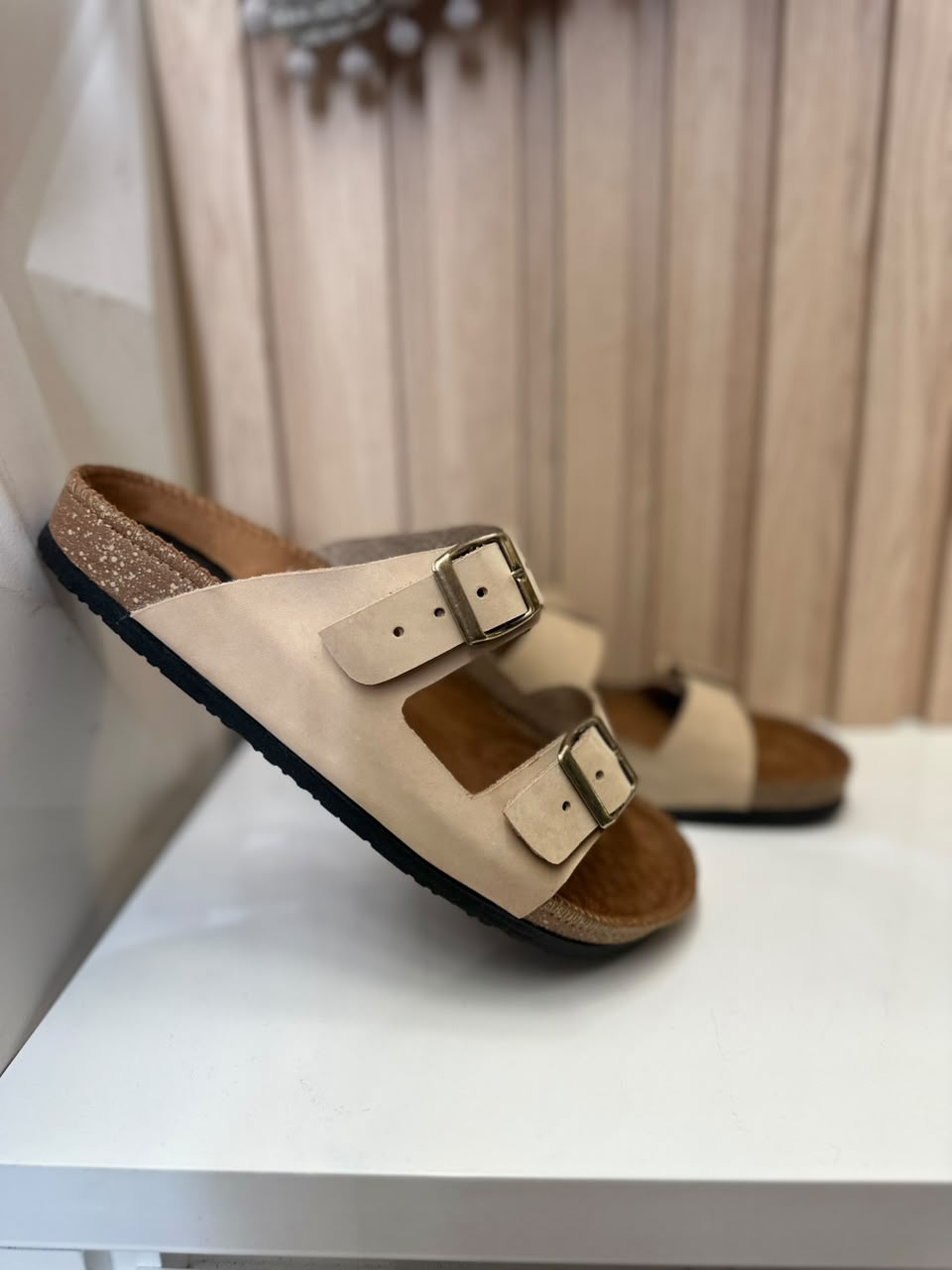 SANDALIAS PARA HOMBRE EN CUERO NOBUCK TALCO | REF: 55 FARID
