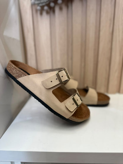 SANDALIAS PARA HOMBRE EN CUERO NOBUCK TALCO | REF: 55 FARID