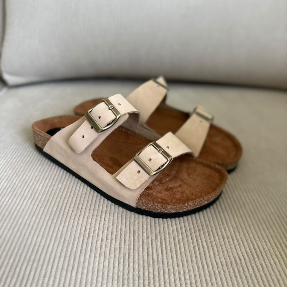 SANDALIAS PARA HOMBRE EN CUERO NOBUCK TALCO | REF: 55 FARID