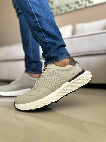 TENIS PARA HOMBRE EN CUERO GRIS | REF HELSINKI