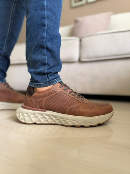 TENIS PARA HOMBRE EN CUERO CREMA | REF HELSINKI