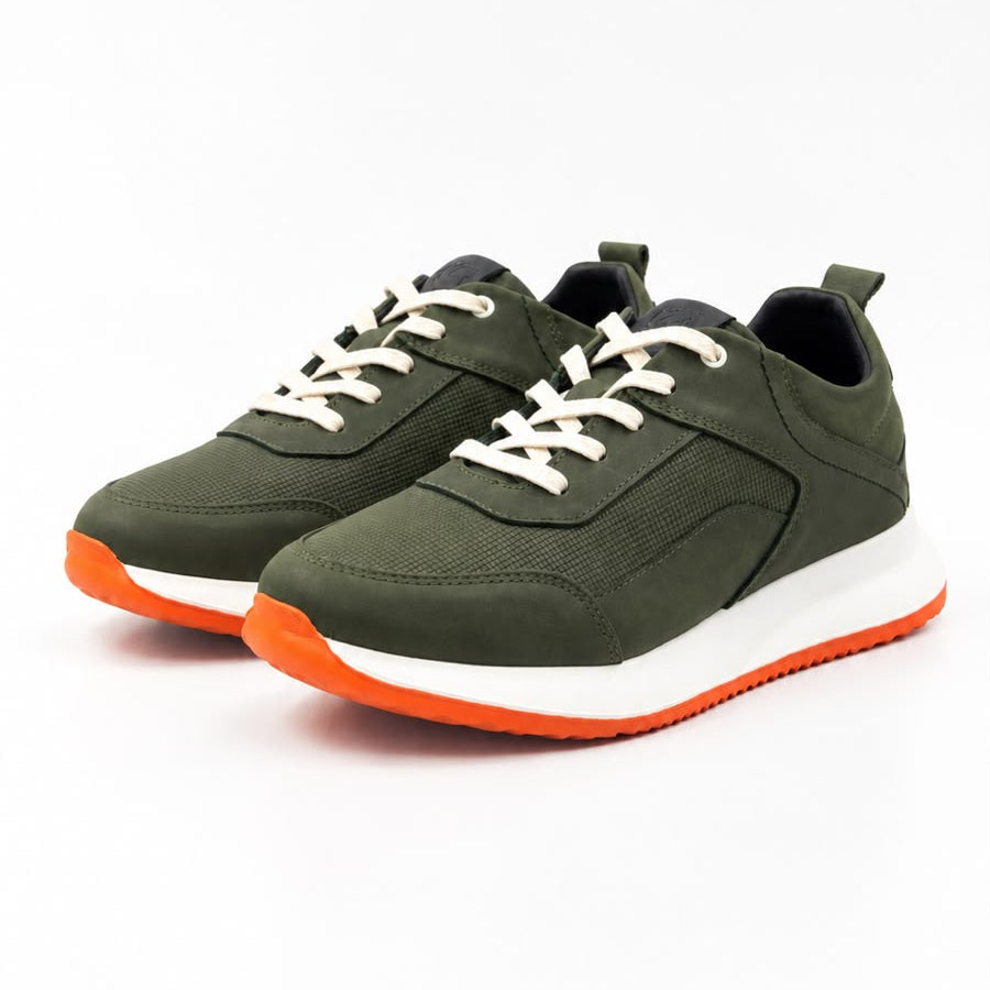 TENIS PARA HOMBRE EN CUERO VERDE | REF SAHARA