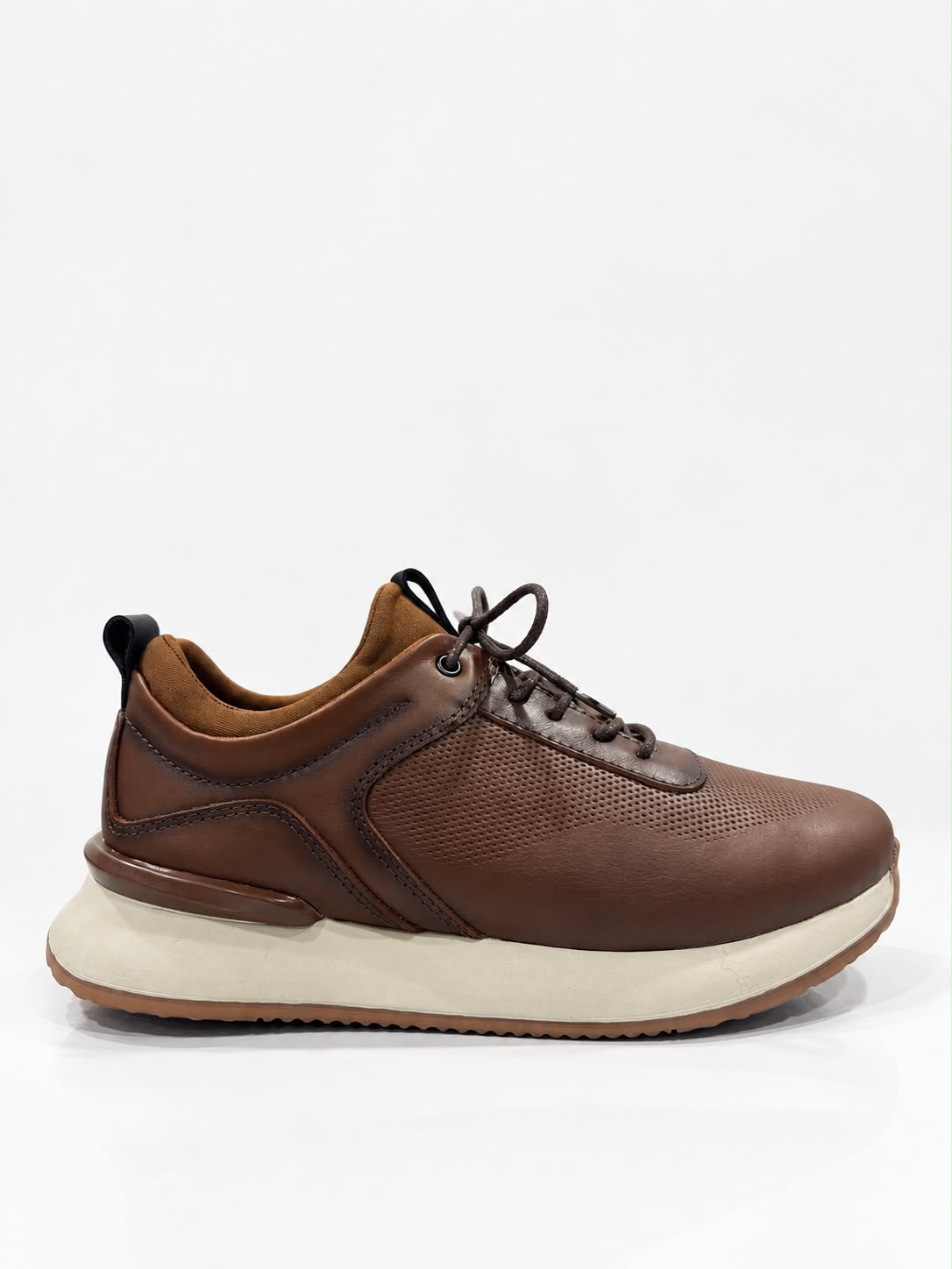 TENIS PARA HOMBRE EN CUERO MIEL | REF BROOKLYN B-91