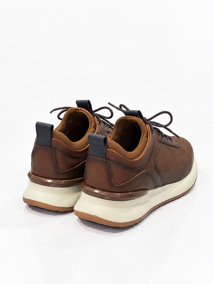 TENIS PARA HOMBRE EN CUERO MIEL | REF BROOKLYN B-91