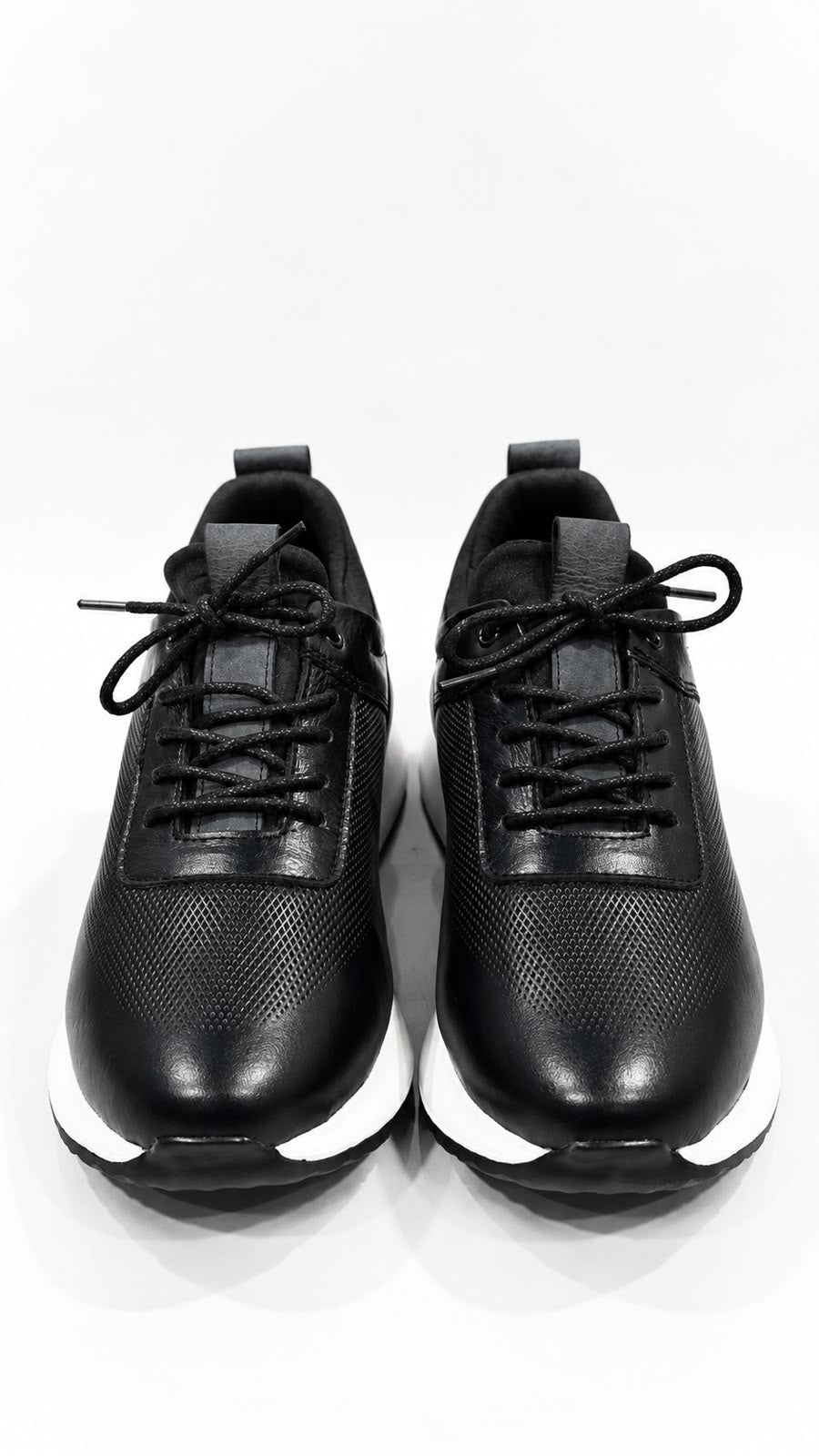 TENIS PARA HOMBRE EN CUERO NEGRO | REF BROOKLYN B-91