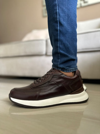 TENIS PARA HOMBRE EN CUERO COÑAG | REF ATENAS