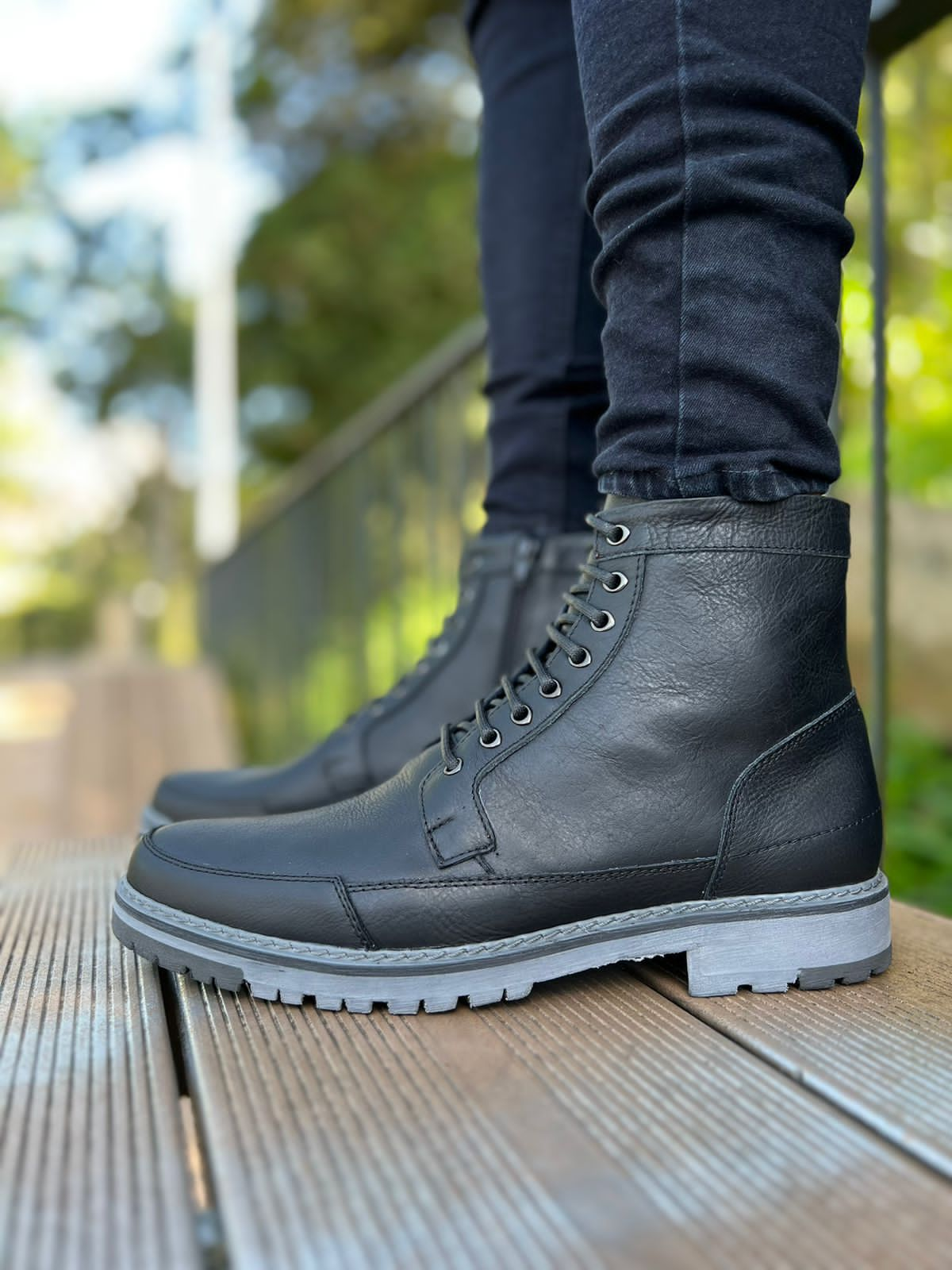 Botas de cuero para hombre