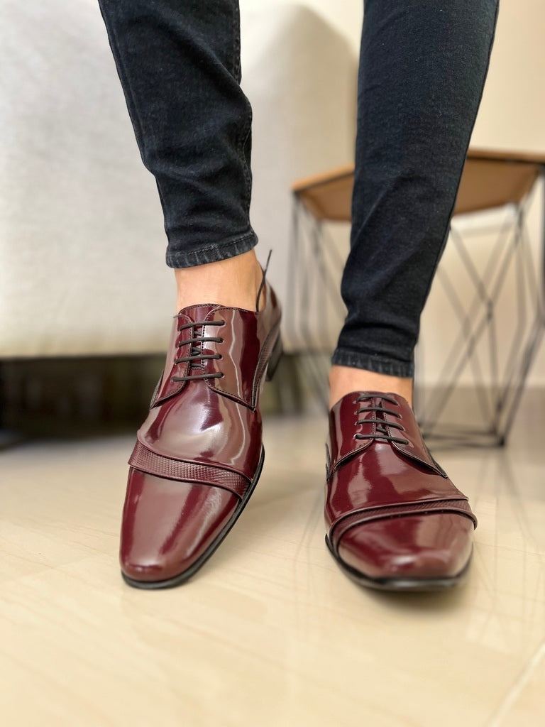 Zapatos color vino online hombre